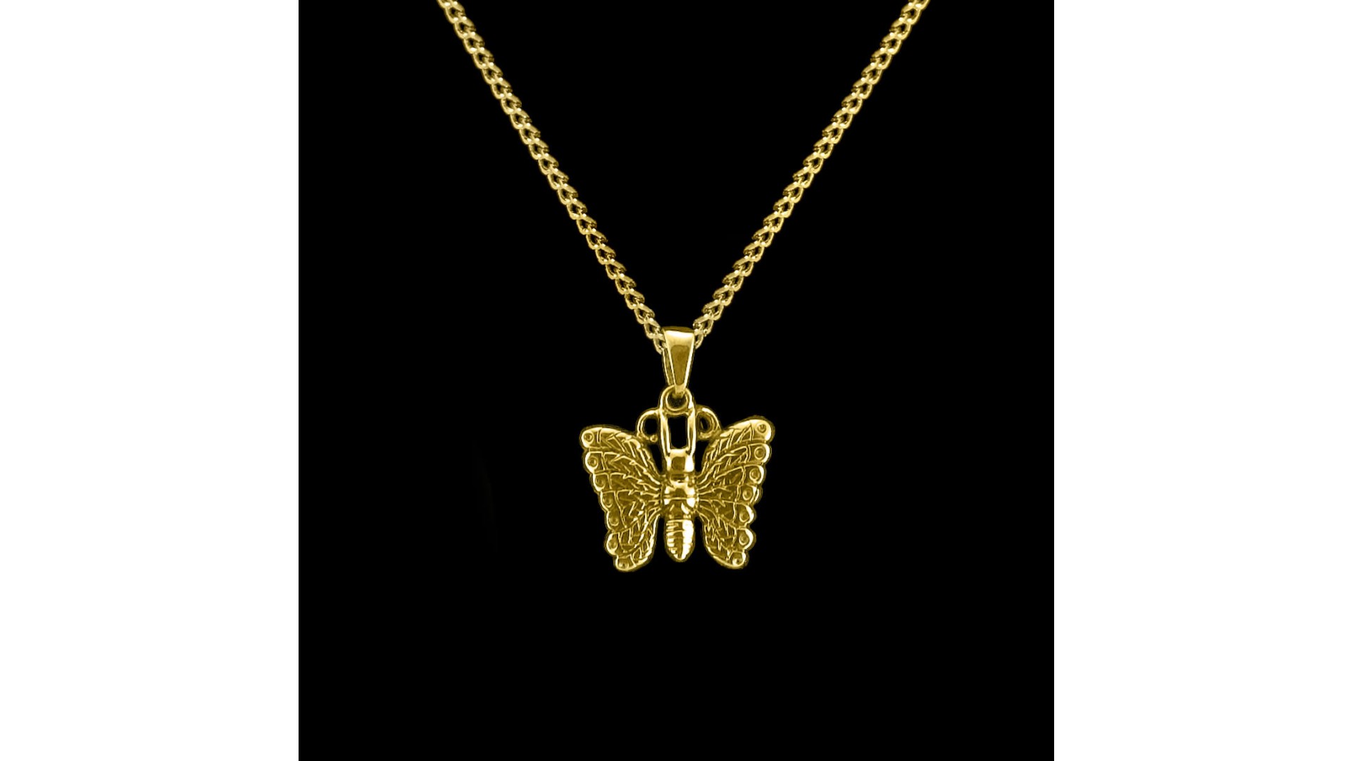 Brass Butterfly Cremation Pendant #36-587